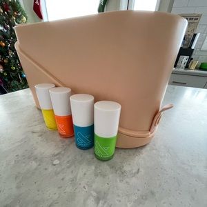 Olive & June 4 polishes. Pedicure case optional